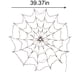 thumbnail image 3 of RKSTN halloween decroations Halloween Arachnid Web Lights 1M Diameter 60 LED With Black Spider, Water Proof Purple Net Lights, Remote Control, Halloween Decorations For House Garden, 3 of 9