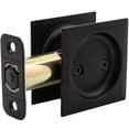 thumbnail image 4 of Stone Harbor Hardware Contemporary Square Pocket Door Lock, Passage Function, 2-3/4" Backset, Matte Black, 4 of 4