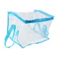 thumbnail image 4 of Bolsa transparente para guardar libros, versátil, impermeable, de PVC, de gran capacidad. Azul, 4 of 9