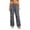 Pants # Dark Gray, variant on Womens Parachute Pants High Waisted Baggy Trousers Elastic Drawstring Waist Multi Flap Pockets Knee Dart Detailing Adjustable Cinch Hem Streetwear Bottoms