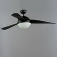 thumbnail image 5 of 88802BK Maxim Lighting Cupola - 52 Inch 3 Blade Ceiling Fan with Light Kit-Black Finish-E26 Medium Lamp Base Type, 5 of 5