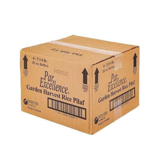 Par Excellence Garden Harvest Seasoned Rice Mix, 3.25 Pounds, 6 Per Case