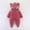 Wine, variant on Baby Snowsuit Jumpsuit Bear Ear Baby Romper Warm Outfits Baby Girl Girl Clothes 9-12 Months