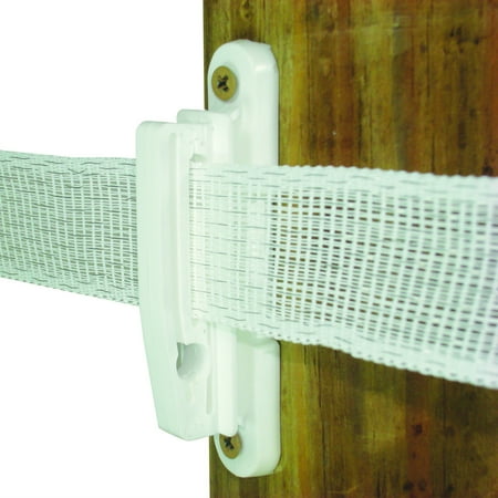 Field Guardian 102343 Wood Post - 2 in. Polytape Nail on Insulator- White