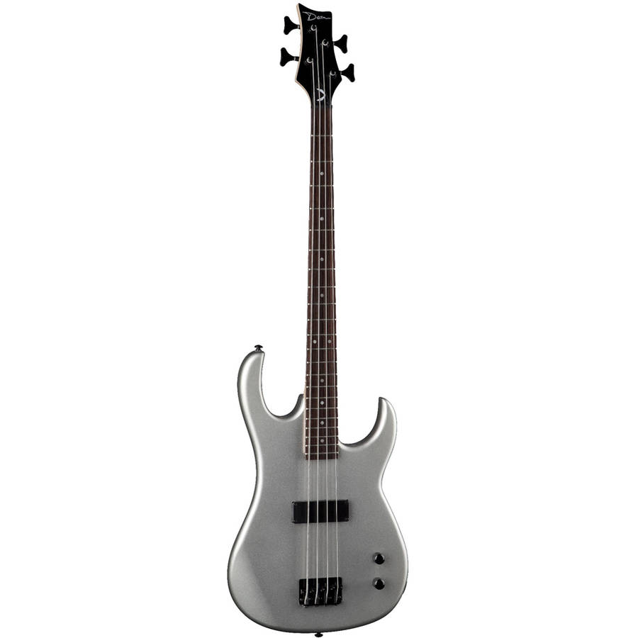 dean zone electric bass - metallic silver
