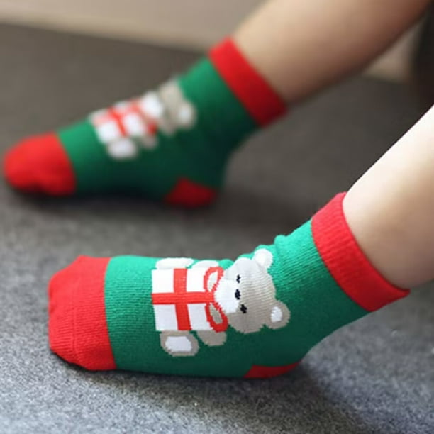 Acheter Chaussettes de sol douces, chaussettes chaudes pour tapis, cadeaux  de noël, chaussettes en coton pour femmes