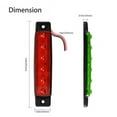 thumbnail image 3 of Boat Navigation LED Lighting Kit - 4 Pieces Green Red High Bright 6-LED Boat Bow Stern Light Waterproof Port Starboard Light for Sailboat, Pontoon Boat & Kayak, 3 of 6