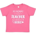 thumbnail image 3 of Inktastic My Mommy is a Teacher and a Hero Boys or Girls Baby T-Shirt, 3 of 5