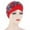 Red, variant on ievspot Womens Turban Hats Twisted Hair Wrap Stretch Soft Lightweight Flower Edge Turban Headwear for Cancer Patients