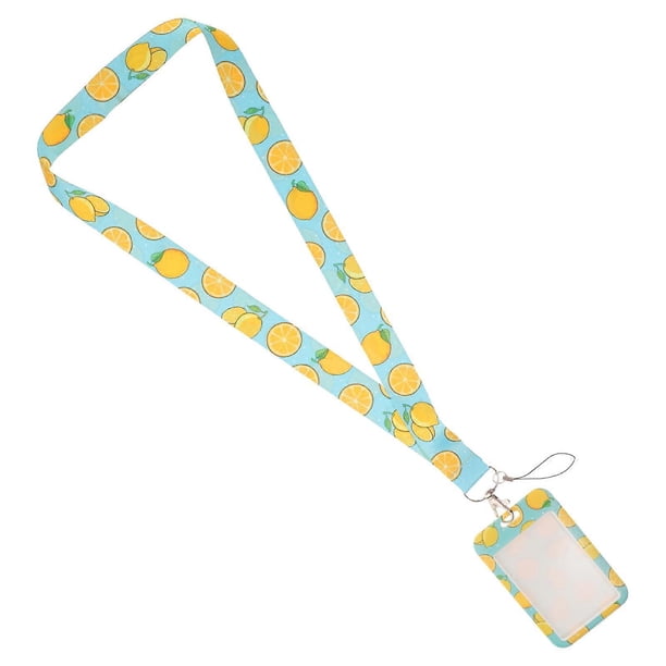 Multi Color ID Badge Holder with Polyester Lanyard for Cards and Badges 1 Pack