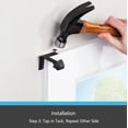 thumbnail image 5 of Kenney Fast Fit 5/8" No Measure Curtain Rod Brackets, Set of 2, Matte Black, 5 of 7