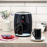 Moss & Stone Mini Drip Coffee Maker with Mug (5 oz Mugs), Small Coffee Pot With 2 Coffee Cups, Mini Coffee Maker (2 Drip & 2 Mug)