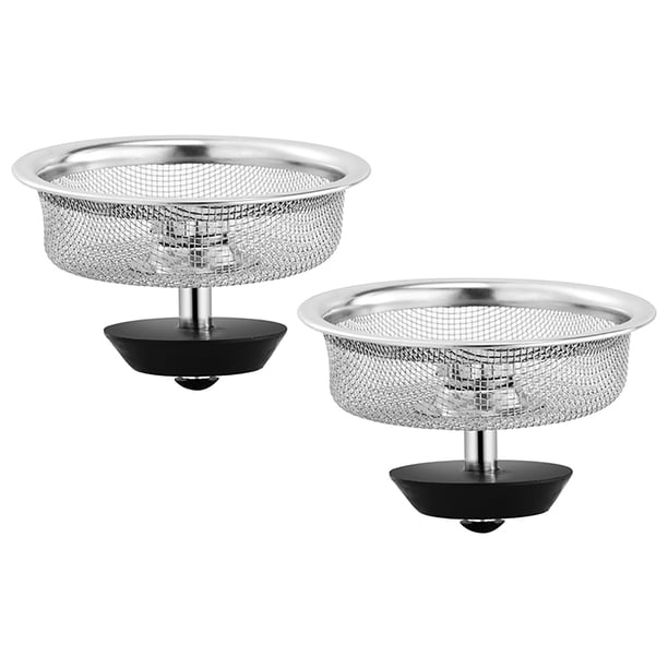 Basura De Acero -Filtro De Desagüe Inoxidable Antiobstrucción 2 Piezas Para Filtro De Verduras Filtro De Cocina Filtro De Acero Inoxidable Para Lavado Cocina, Comedor Y Bar