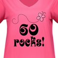 thumbnail image 3 of Inktastic 60th Birthday 60 Rocks Women's Plus Size V-Neck T-Shirt, 3 of 4