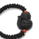 thumbnail image 2 of Obsidiana Piedra Gema Zorro Cristal Pulsera Amuleto Pulsera Trenzada R, 2 of 3