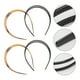 thumbnail image 3 of 4 piezas antideslizantes aros para el cabello bandas dentadas para el cabello todo-fósforo aros para la cabeza decoración del cabello para mujeres y niñas, 3 of 4