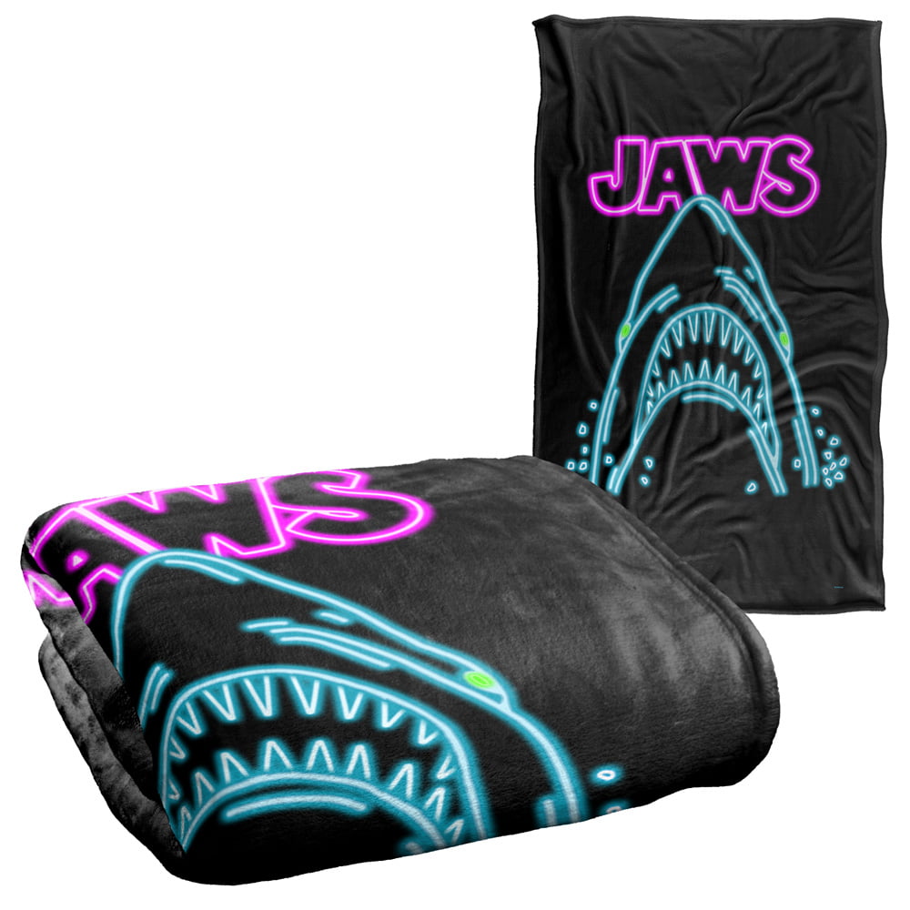 Jaws Neon Jaws Fleece Blanket 36 x 58 