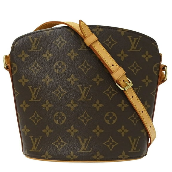 Pre-Owned Louis Vuitton Monogram Drouo Shoulder Bag M51290 Brown (Fair)
