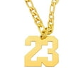 thumbnail image 3 of Custom Number Necklace for Men Women Hip Hop Personalised Pendant Necklace,Gold, 3 of 4