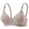 thumbnail image 4 of MEICHEN Wireless Everyday Bra for Women Print Comfort No Underwire Adjustable Strap Full Coverage Tshirt Bras, 4 of 8