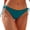 Z1-Green, variant on Women's Low Rise Swim Bikini Bottoms Solid Minimal Briefs Thong Moderate Coverage String Swimsuit Bottoms