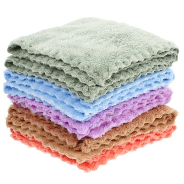 ITSELFER 10Pcs Water Absorption Towels Toddlers Washcloths Reusable Baby Wipes for Baby
