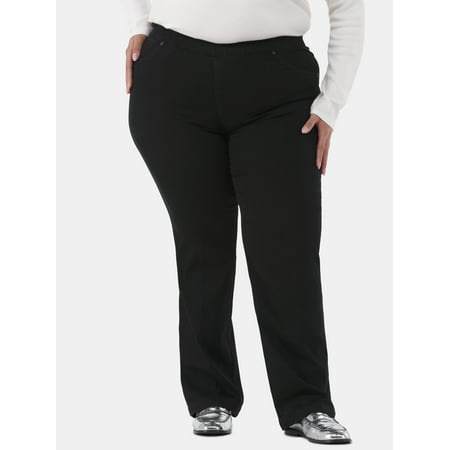 JMS Just My Size by Hanes Women's Plus Size 4 Pocket Bootcut Jeans, Single and 2-Pack