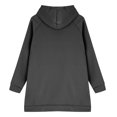 thumbnail image 6 of Women Hoodies Dress Hooded Football Mom Shirts Lounge Daily Shirts Athletic Sweatshirt Work Split Hem Clothes Workout Tops Fall Outfits Tunic Tops Fitness Clothing Going Out Tops Sweaters Hoodies, 6 of 6
