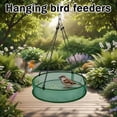 thumbnail image 2 of Lttoisl Bird Seed Catcher Tray for Hanging Feeders, Large Mesh Platform Guard for Wild Birds, Outdoor Garden Adjustable Hoop, Green 40-76cm, 2 of 8