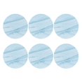 thumbnail image 2 of Balery 6 Pcs Blue Marbleleather Coasters Set, Drink Table Cup Coasters For Living Room Kitchen Coffee Decor, 2 of 9