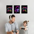 thumbnail image 4 of Hieng 3Piece Video Game Print Controller Poster Geeky Art Gaming Zone & Icons Gamer Gift Great Game Room, Man Cave or Boy's Bedroom Decor UNFRAMED Wall Art, 4 of 6