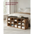 thumbnail image 4 of VASAGLE Shoe Bench, Storage Bench, 15 Compartments, Rustic Brown and Brown ULHS15BX, 4 of 7