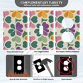 thumbnail image 3 of Yayeee Duplex Wall Plate 1-Gang 4.5"x2.7" Home Receptacle Light Switch Decorative Outlet Cover, Purple Clover Pattern, 3 of 7