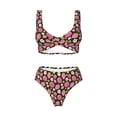 thumbnail image 4 of Daiia Strawberry Women's Bikini Set Two Piece Swimsuit High Waisted Bikini Adjustable Straps Bikini Perfect for Beach, Pool, and Summer Vacation-X-Large, 4 of 9
