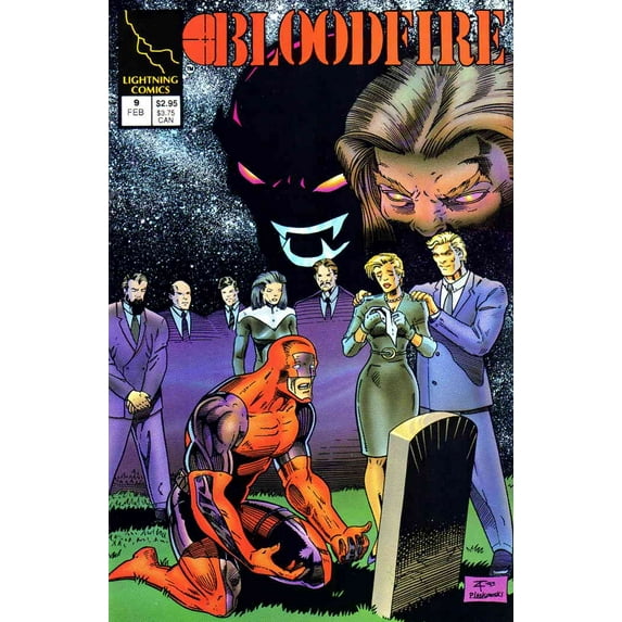 Bloodfire #9 VF ; Lightning Comic Book