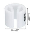 thumbnail image 2 of Clothes Hanger Marker Colored Hanger Sizer Garment Markers Tag (Number 6, White), Pack of 150 Pcs, 2 of 5