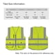 thumbnail image 5 of Chaleco de seguridad reflectante de alta visibilidad Chaleco reflectante Bolsillos múltiples Ropa de trabajo, 5 of 7