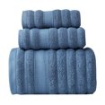 thumbnail image 1 of Juego de toallas de baño de algodón: toallas de baño gruesas y absorbentes de 3 piezas, 1 toalla de baño, 2 paños de lavado, 1 of 5