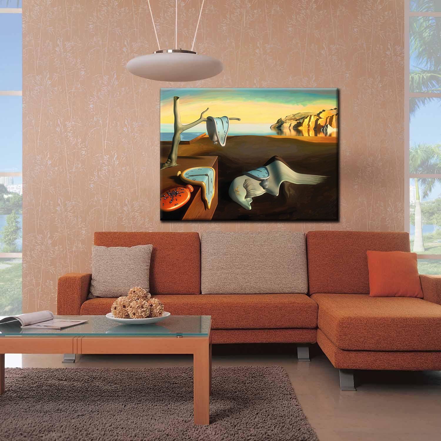 Salvador Dali Wall Art Dalí Persistence of Time Framed Painting Canvas Art For Bedroom Livingroom Decoration Ready to Hang - image 2 of 7