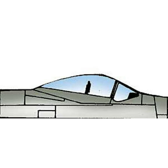 F-82 Twin Mustang Vacuform Canopy x2 for Modelcraft (1/48 model kit accessory)
