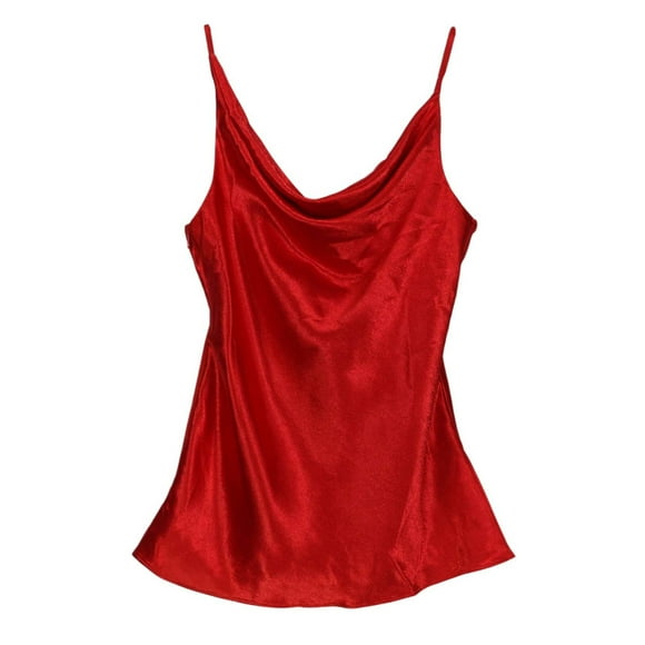Sies Marjan Robe Caraco en Satin Brillant Amira Rouge à Lèvres Rouge pour Femmes - 4
