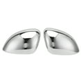 thumbnail image 1 of 2PCS Rear View Mirror Covers Chrome Glossy Back Adhesive Replacement for FIAT 500X 2014‑2019, 1 of 14