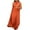 Orange, variant on Ahuyic Printed Multi-Color Plus Size Dress For Women, Summer Womens' Sleeveless Halter Long Maxi Dresses,Women's Sleeveless Dual Color Soft Pleated A-Line Wedding Guest Dress
