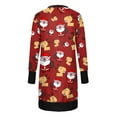 thumbnail image 3 of FOCUSNORM Femmes Juniors Cardigan de Noël à Manches Longues Vêtements de Fête Dessin Animé, 3 of 4