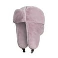 thumbnail image 4 of Dyfzdhu Women Winter Plush Fake Thick Hat Ear Protectors Warm Pink, 4 of 9