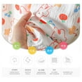 thumbnail image 4 of YunPes Toddler Girls Cute Graphic Summer Pants Casual Elastic Waist Loose Comfy Cotton Trousers for Kids Kids Softball Leggings, 4 of 7