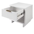 thumbnail image 5 of Manhattan Comfort Granville Solid Wood Nightstand 1.0 in White - Set of 2, 5 of 12