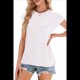 thumbnail image 3 of Camisetas de Entrenamiento de Verano para Mujer Blancas M, 3 of 10