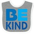 thumbnail image 3 of Inktastic Be Kind Logo in Blue Boys or Girls Baby Bib, 3 of 4