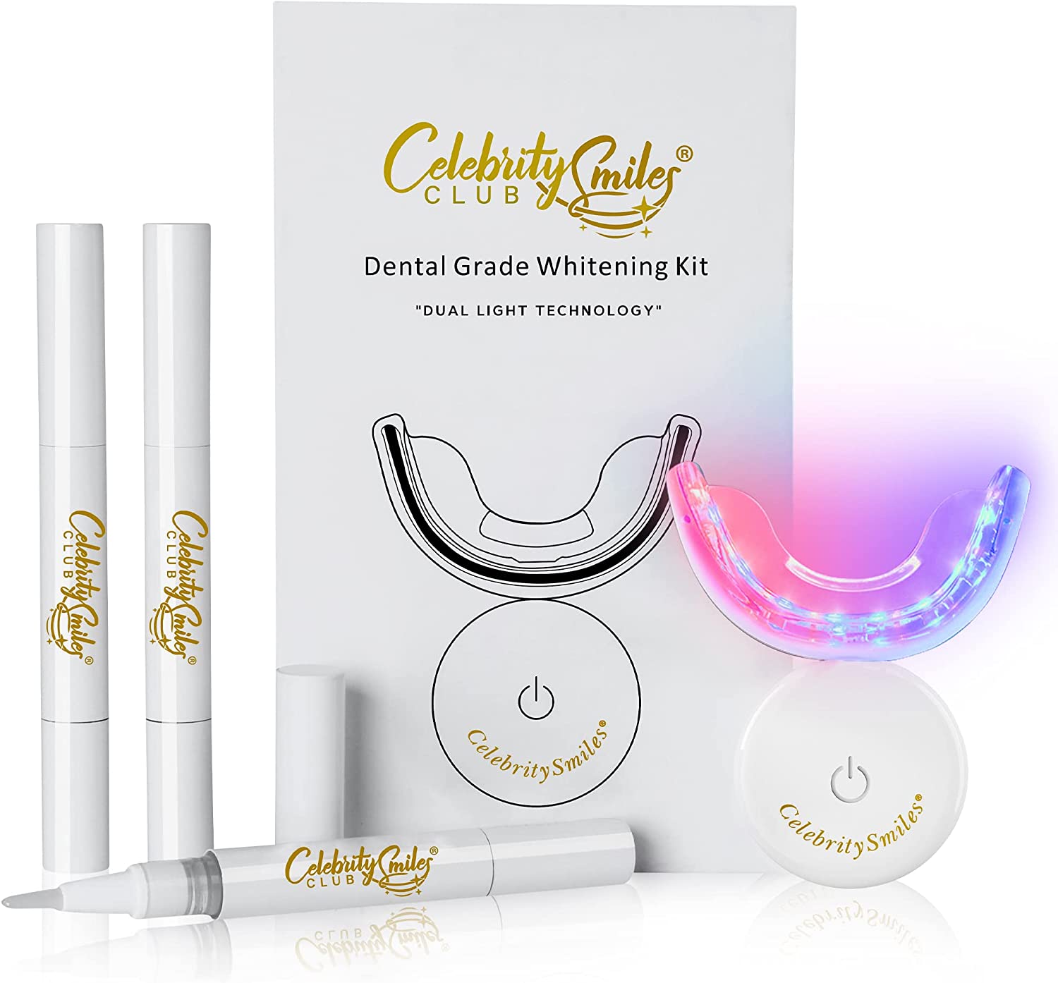 Celebrity Smiles® Teeth Whitening Kit with 32 Blue/Red LED Lights 3